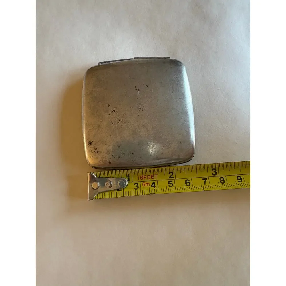 Vintage Silver Tone Double Folding Mirror